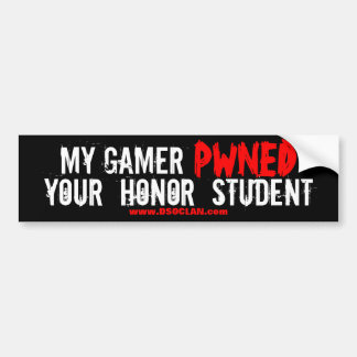 DSO min för hederstudent för Gamer PWNED bildekal