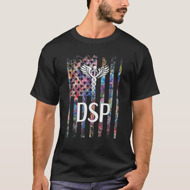 DSP American Flagga | Professionell DS för direkts T Shirt (Framsida)