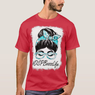 DSP Chef Messy Bun Bleached Apprecition World Hea T Shirt