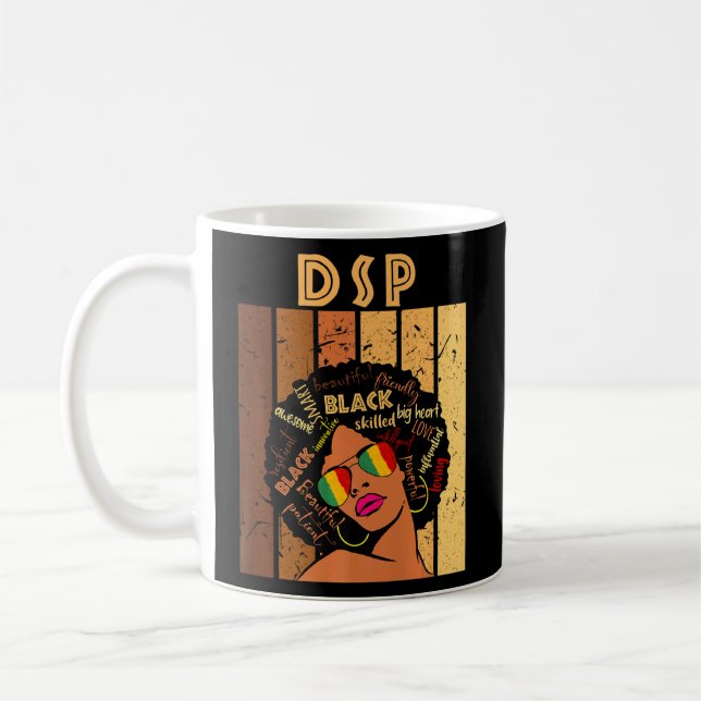 Dsp Direct Support-personal Afro African Black His Kaffemugg (Vänster)