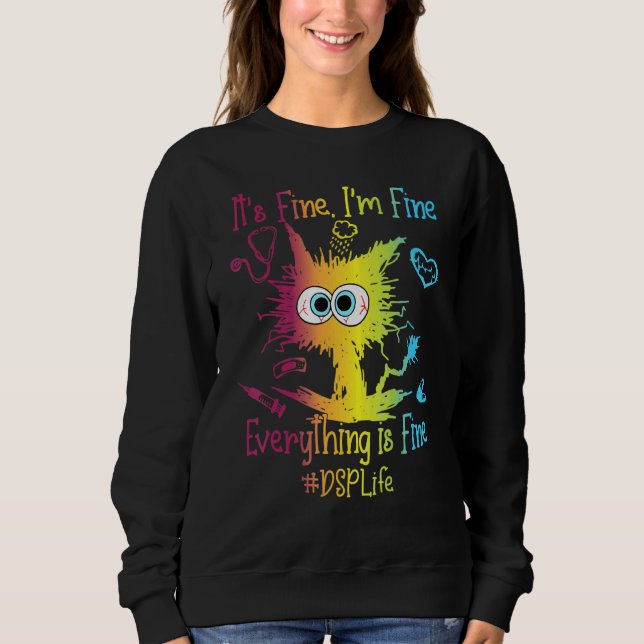 DSP Liv Allt Är Bra Färgglad T Shirt (Framsida)