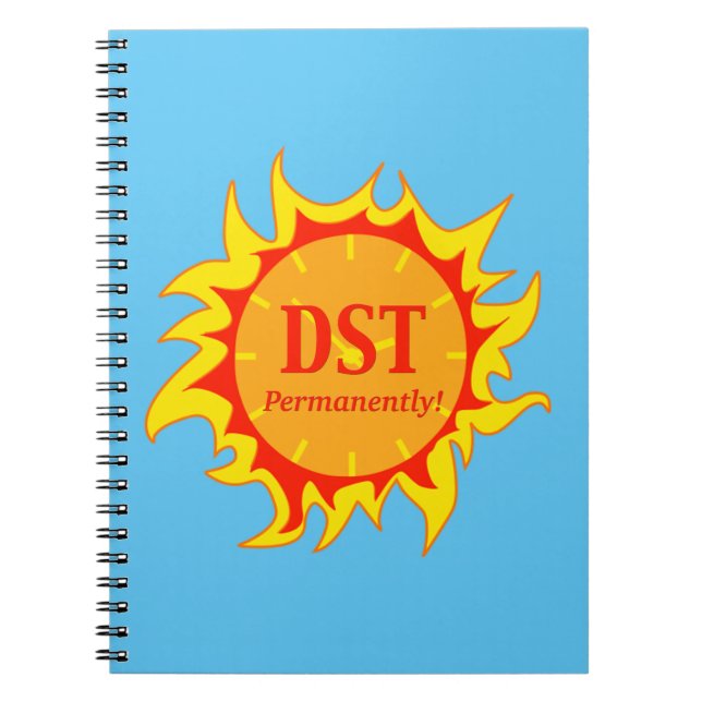 DST Permanent - Sommartid året runt Anteckningsbok (Framsidan)