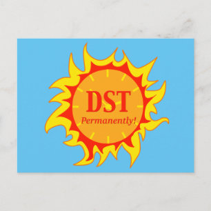 DST permanent - sommartid Vykort