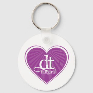 DT Fangirls (Heart Purple Nyckelring) Nyckelring