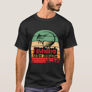 DTEH Män Kvinnor Ungdomar Fiske håller mig vid liv T Shirt