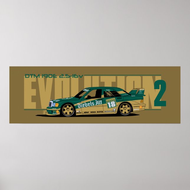 DTM 190E 2,5-16v Poster (Framsidan)