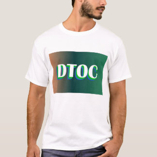 DTOC-Logotyp med fet teknik - Modern övertoningsve T Shirt