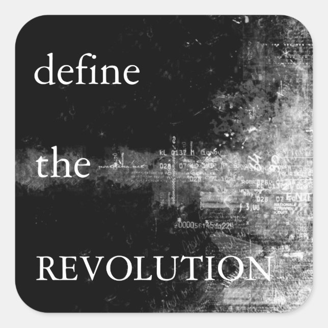 DTR Sticker Fyrkantigt Klistermärke (Framsida)