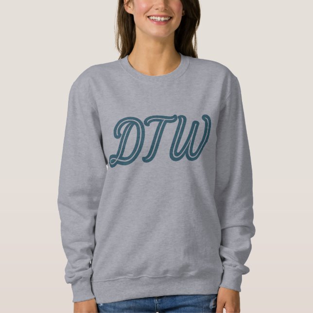 DTW Detroit Airport Code - Michigan Travel Gift T Shirt (Framsida)