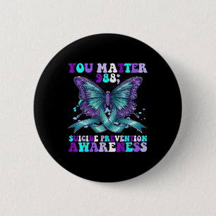 Du 988 Suicide Prevention Awareness Butterfly Knapp