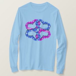 Du Älskas Dam Hjärtan Långärmad T-Shirt