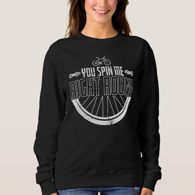 Du använder Högerna Round Biking Bicyclist-cykel T Shirt (Framsida)