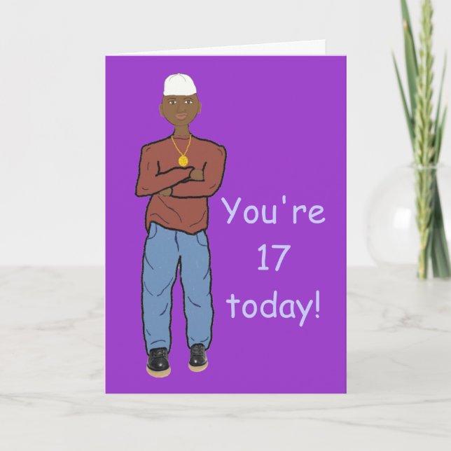 Du är 17 Card i dag Kort (Framsida)