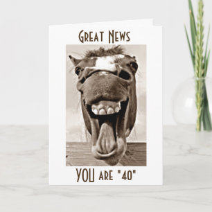 DU ÄR "40" OCH JAG ÄR INTE BIRTHDAY KORT