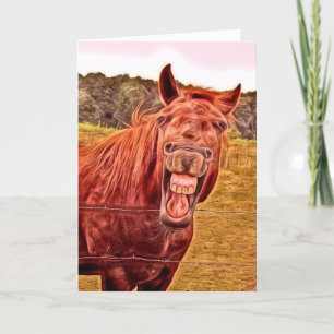 Du är 50! Horse Grattis på födelsedagen Card Kort