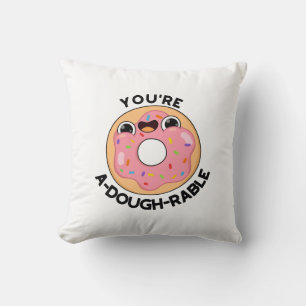 Du är A-Dough-Rable Funny Donut Pun Kudde