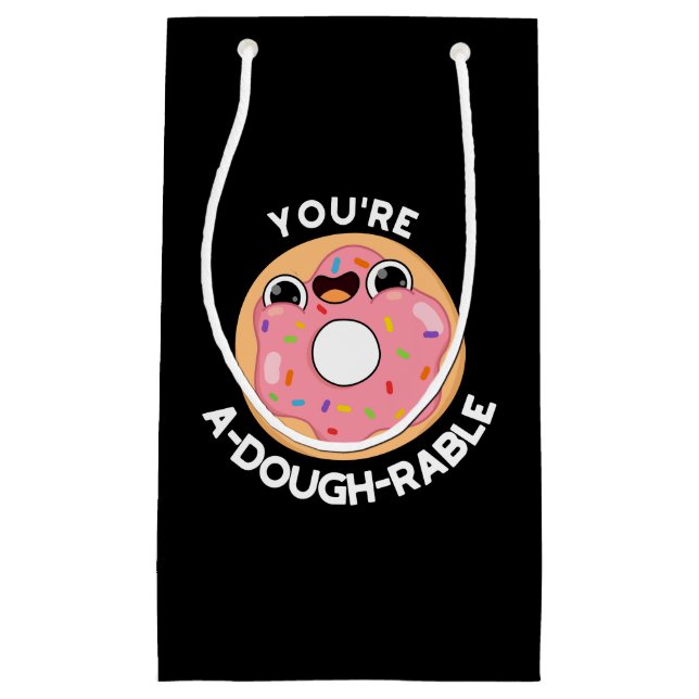Du är A-Dough-Rable Funny Donut Pun Mörk BG (Framsidan)
