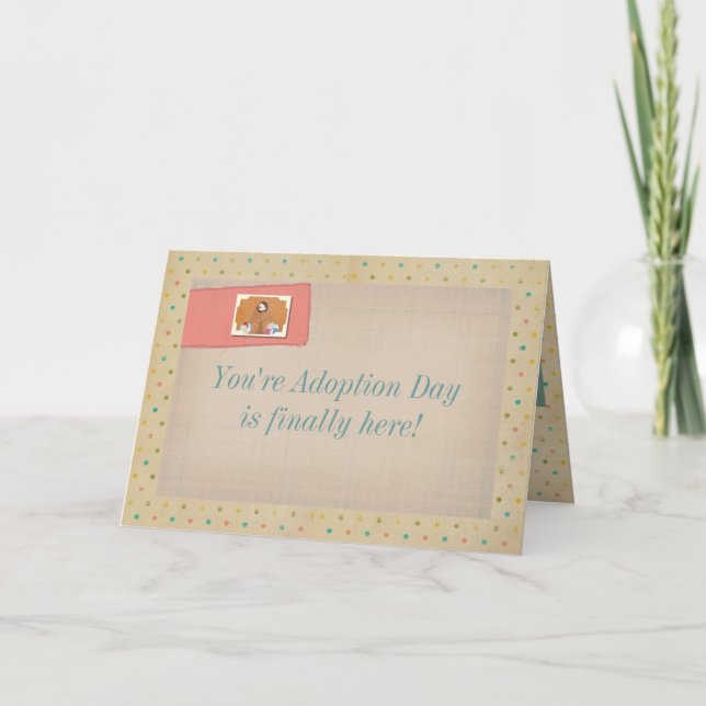 Du är adoptionsdag kort (Framsida)
