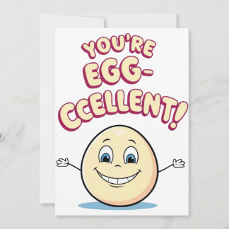 Du är Ägg-cellent anpassad kort