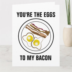 DU ÄR ÄGGARNA TILL MIN BACON, OVERSIZED ROMANTIK KORT