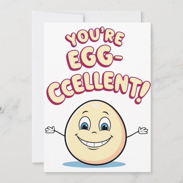 Du är äggcellens anpassningsbar-kort julkort (Framsida)