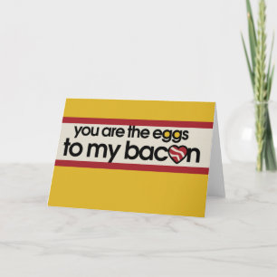 Du är äggen till min Bacon Helgkort