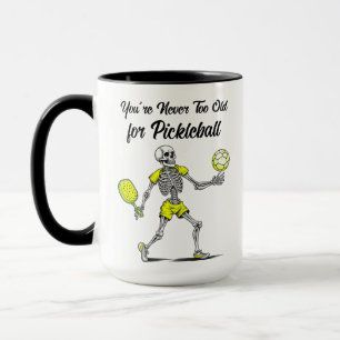 Du är aldrig för gammal för Pickleball Mugg