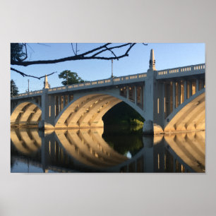 Du är aldrig kontant south bend Indiana Bridge Poster