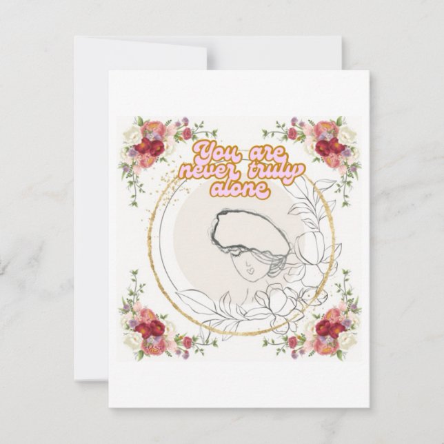 Du är aldrig rätt Ensam-platta kort (Framsida)