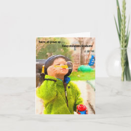 Du är alla Grown Up Boy Studenten Card Kort