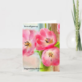 Du är alla Grown Up Girl Studenten Card Kort