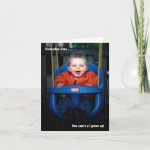 Du är alla Grown Up Personlig Photo Studenten Kort