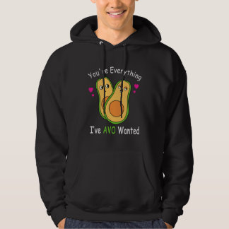 Du är Allt AVO Ville  Avocado Alla Hjärtans Dag Hoodie