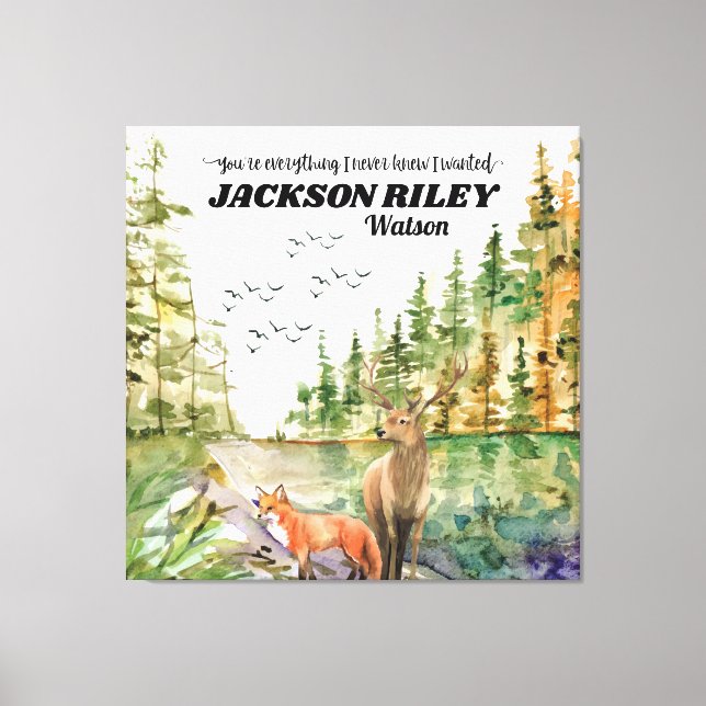 Du är allt jag aldrig visste att jag ville ha Vild Canvastryck (Framsida)