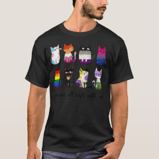Du Är Allt Säker Med Mig Söt Katt Pride Månad T Shirt