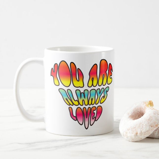 Du är alltid älskad  kaffemugg (Med munk)