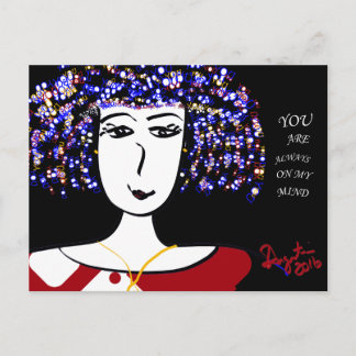 DU ÄR ALLTID PÅ MIN MIN MIN MIN MIN - POSTCARD VYKORT