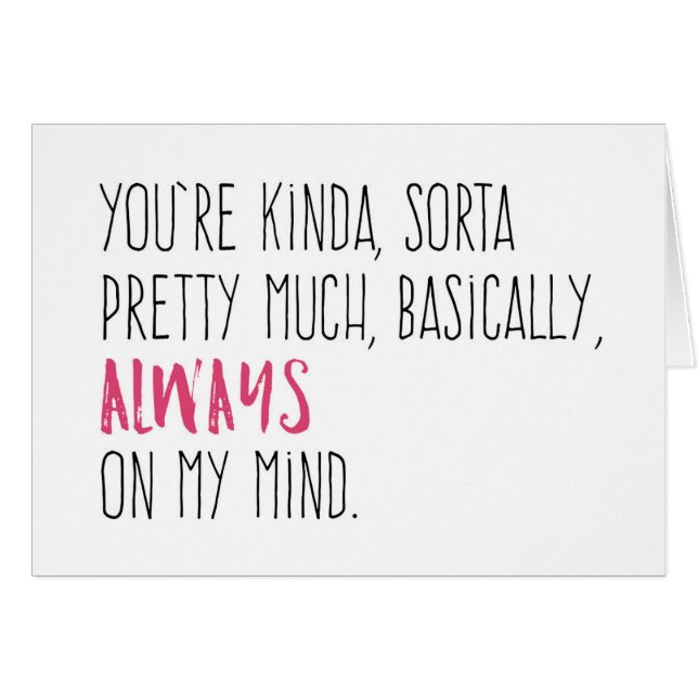 Du är alltid på min vakt hälsningskort (Framsidan Horizontal)