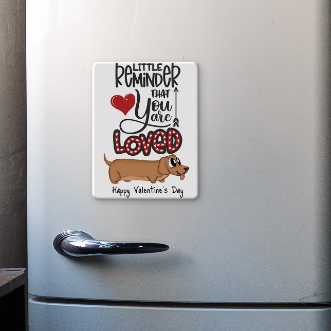 Du är älskad.. A Valentine från hund kylen Magnet (Skapare uppladdad)