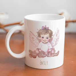 Du är älskad ängel kaffemugg