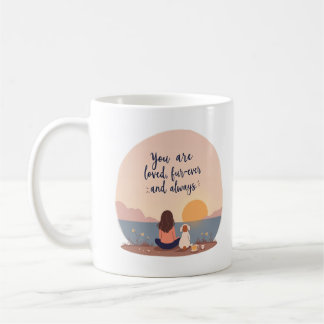Du är älskad, för evigt och alltid kaffemugg