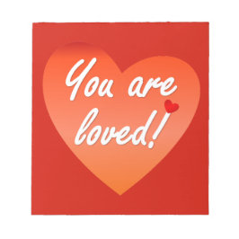 Du är älskad i Anteckningsblocket Anteckningsblock