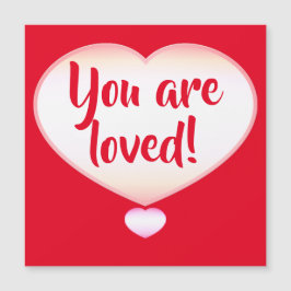 Du är älskad! Magnetkort