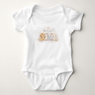 Du är älskad Nursery Djur – Könsneutral Des T Shirt