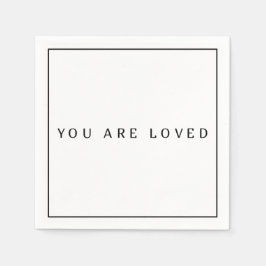 Du är älskad Pappersservetter, Standard Cocktail Pappersservett