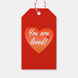 Du är älskad presentetikett