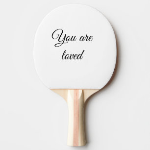 Du är älskad sol motivation citat medveten välsign pingisracket