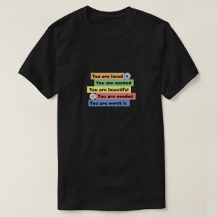 Du är älskad. t shirt