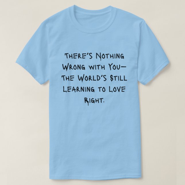 du är älskad  t shirt (Design framsida)