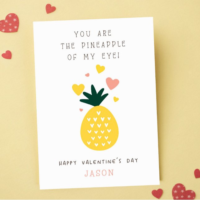 Du är ananas från min Öga-klassrumsdräkt Valentine Kort (Skapare uppladdad)